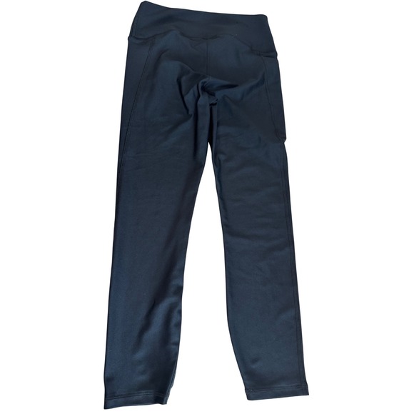 Under Armour Womens Compression Leggings Black High Rise Crop Pocket Medium - Picture 5 of 5